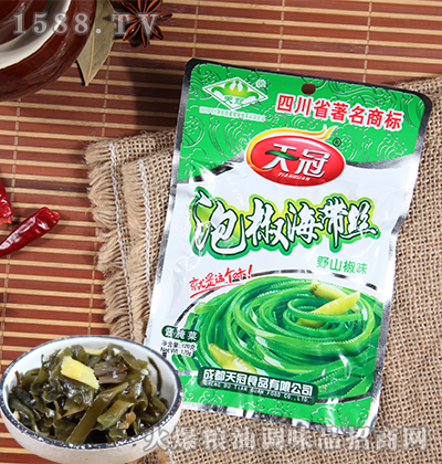 泡椒海帶絲醬腌菜(野山椒味)120克-天冠
