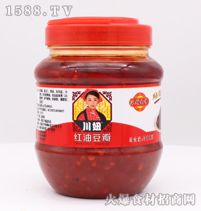 川妞紅油豆瓣500克