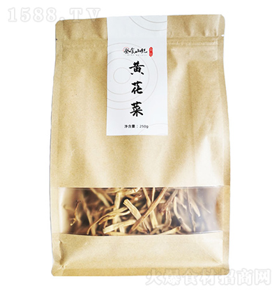秦食山紀(jì) 黃花菜 陜西特產(chǎn)黃花菜干貨忘憂草金針菜直條黃花菜250g