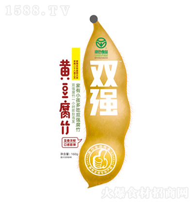 雙強(qiáng) 綠色黃豆腐竹 160g