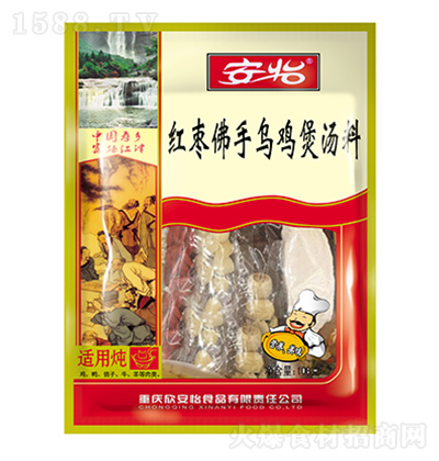 安怡 紅棗佛手烏雞煲湯料108g 燉煲湯烏雞調味料