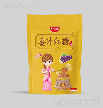 尋味源 姜汁紅糖300克 食用糖 烘焙廚房原料