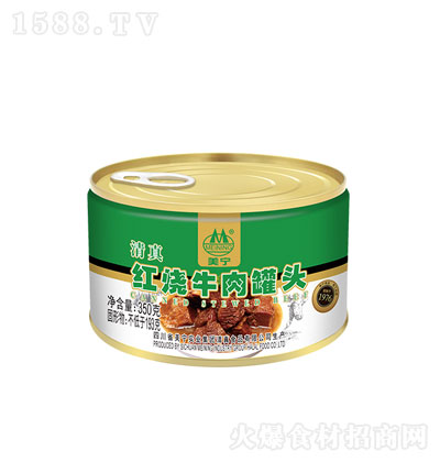 美寧紅燒牛肉罐頭350g 午餐肉 肉粒多 柔嫩爽滑