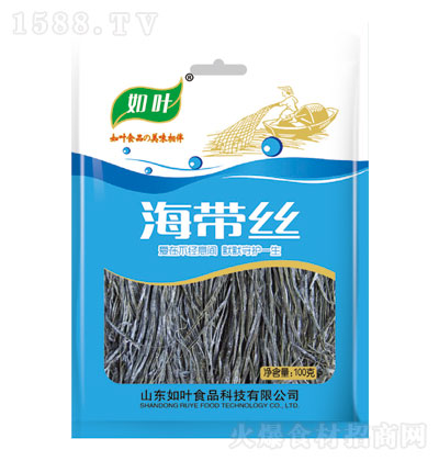 如葉海帶絲100g 海帶絲海產(chǎn)品 干海鮮