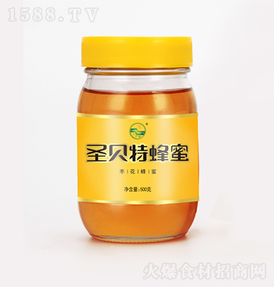圣貝特 棗花蜂蜜500g 甜品沖飲原料招商加盟招代理