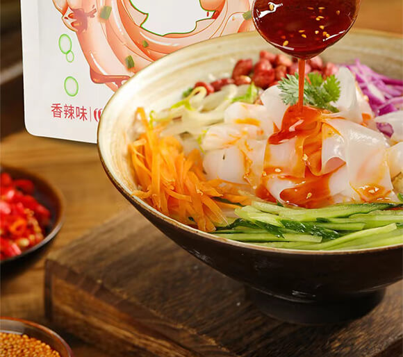 魔太太 魔芋涼皮 香辣味 涼拌美味 魔芋制品