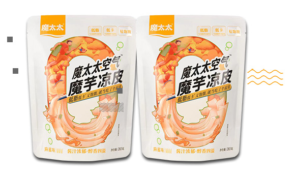 魔太太 魔芋涼皮 麻醬味 涼拌美味 魔芋制品