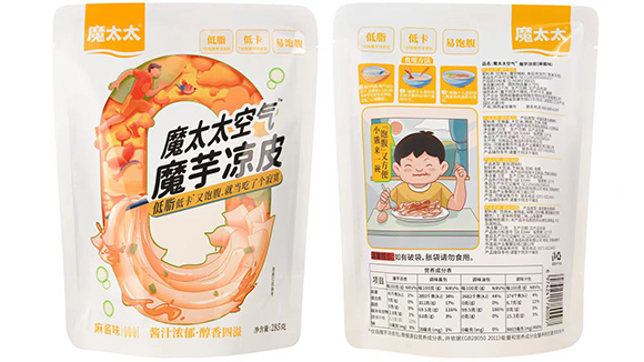 魔太太 魔芋涼皮 麻醬味 涼拌美味 魔芋制品